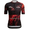 Fietskleding (Fietsshirt + Korte Koersbroek) Santini 2023 Paris-Roubaix Hell of the North - Rood Zwart